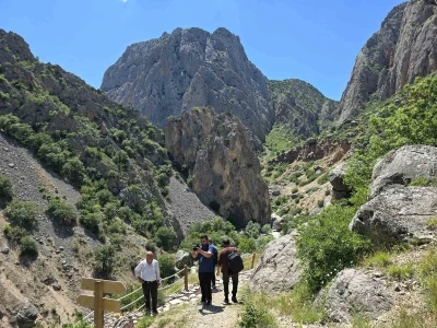 Kazankaya Kanyonu&rsquo;nun daima gezilen ve ziyaret&ccedil;i alan turizm merkezi olması hedefleniyor
