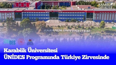 KB&Uuml;, &Uuml;NİDES programında T&uuml;rkiye birincisi