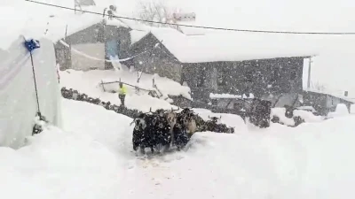 Ke&ccedil;ilerin inadı yarım metreyi bulan kara yenilmedi
