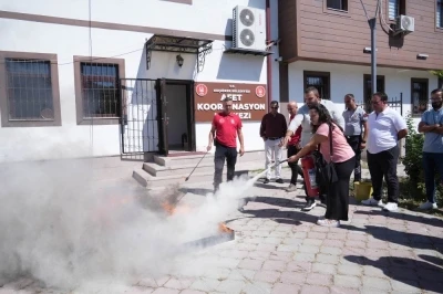 Keçiören Belediyesi personeline afet ve yangın eğitimi
