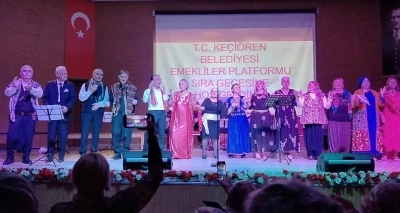 Keçiören’de Emekliler Platformu’ndan Sıra Gecesi coşkusu
