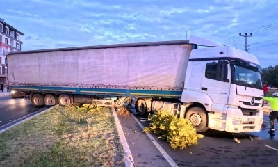 Kediyi kurtardı ama kazadan kaçamadı
