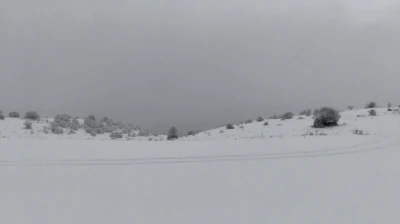 Keltepe Kayak Merkezi&rsquo;nde kar yağışı etkili oldu
