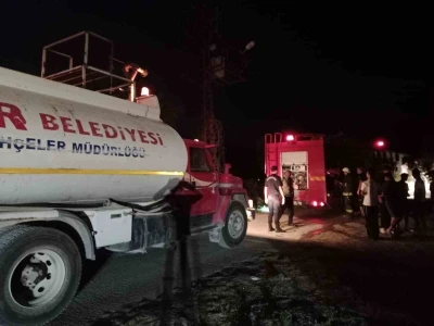 Kemer’de trafo yangını
