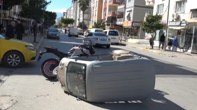 Kepez&rsquo;de motosikletler &ccedil;arpıştı: 1 yaralı
