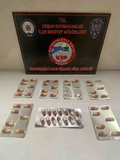 Keşan’da bir şüphelinin üzerinde sentetik ecza ele geçirildi
