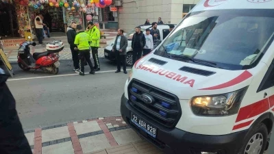 Keşan’da motosikletin çarptığı yaya yaralandı

