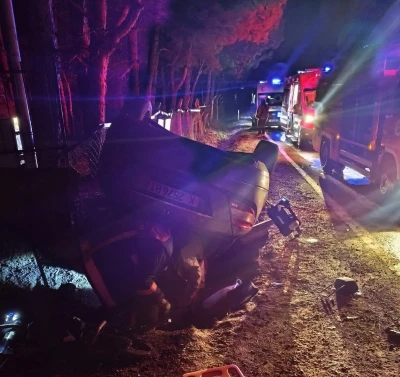 Keşan&rsquo;da takla atan otomobilde 5 kişi yaralandı
