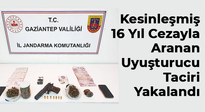  Kesinleşmiş 16 Yıl Hapis Cezası Bulunan Uyuşturucu Taciri Bağ Evinde Yakalandı