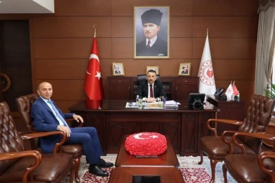 Keskin&rsquo;den Vali Hacıbektaşoğlu&rsquo;na veda ziyareti
