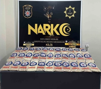 Kilis’te 215 bin adet uyuşturucu hap ele geçirildi: 1 tutuklama
