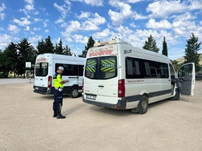 Kilis&rsquo;te okul servislerine jandarma denetimi