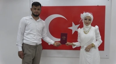 Kilis’te &quot;İki İnsan Bir Hayat&quot; projesi kapsamında nikah töreni gerçekleşti
