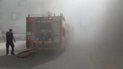 Kilis’te tekstil atölyesinde yangın
