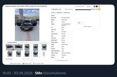 Kilometresi düşürülerek ilana koyulan araca bakanlık müdahale etti
