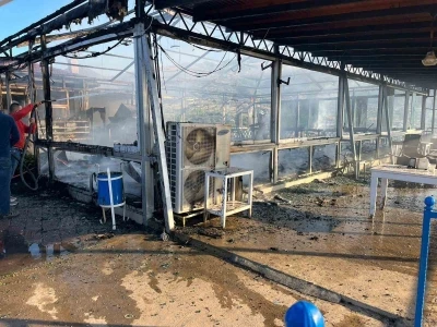 Kiraz’da yangın çıkan sosyal tesis kullanılamaz hale geldi
