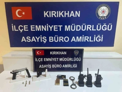 Kırıkhan’da asayiş operasyonu; 2 gözaltı
