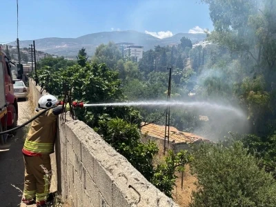 Kırıkhan&rsquo;da bah&ccedil;e yangını
