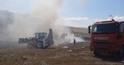 Kırıkhan’da çöplük yangını
