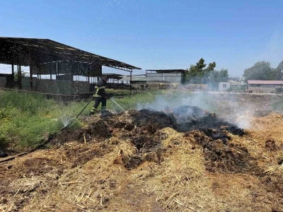 Kırıkhan&rsquo;da samanlık yangını
