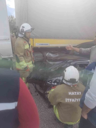 Kırıkhan&rsquo;da trafik kazası: 1 yaralı
