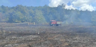 Kırklareli’nde örtü yangını: 25 dekar alan zarar gördü
