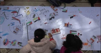 Kırklareli’nde &quot;Filistinli çocuklar için çiz&quot; etkinliği
