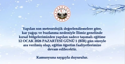 Kırklareli&rsquo;nde taşımalı eğitime 1 g&uuml;n ara
