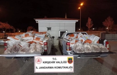 Kırşehir&rsquo;de 1 ton 200 kilo kaz eti ele ge&ccedil;irildi
