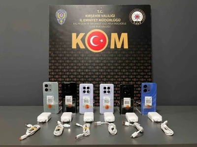 Kırşehir&rsquo;de ka&ccedil;ak cep telefonu operasyonu
