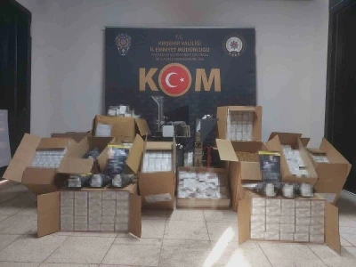 Kırşehir&rsquo;de ka&ccedil;ak t&uuml;t&uuml;n operasyonu
