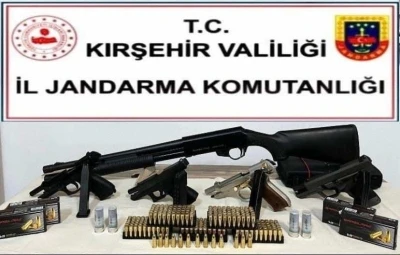 Kırşehir’de ruhsatsız silah operasyonu
