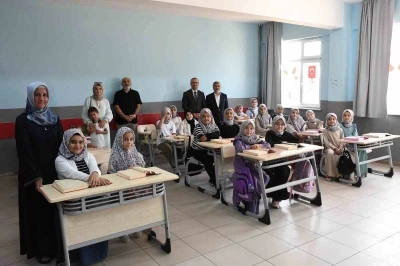 Kız hafızlık yaz kurslarına inceleme ziyareti
