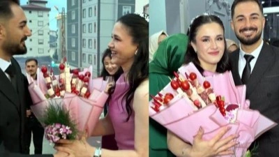 Kız istemeye kebap buketiyle gitti