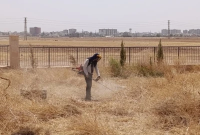Kızıltepe Millet Bahçesinde bakım ve yenileme çalışmaları sürüyor
