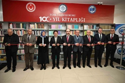KM&Uuml;&rsquo;de "T&uuml;rk Tarih Kurumu 100. Yıl Kitaplığı" a&ccedil;ıldı
