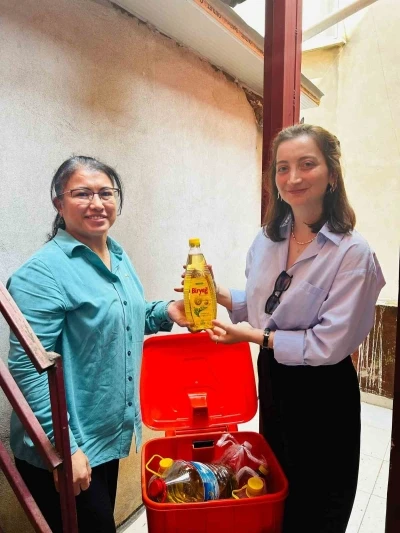 KO-MEK kursiyerleri 500 litre atık yağ topladı
