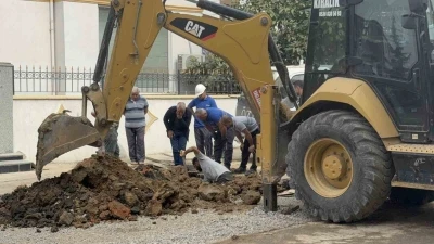 Kocaeli’de altyapı çalışması sırasında doğal gaz borusu delindi
