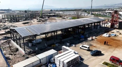 Kocaeli&rsquo;de itfaiye depo binasının y&uuml;zde 80&rsquo;i tamamlandı
