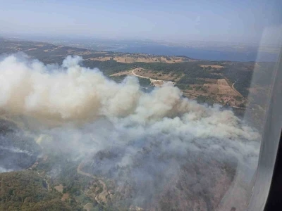 Kocaeli’de ormanı yangını nedeniyle Akçat köyü boşaltılıyor
