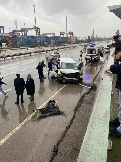 Kocaeli&rsquo;de zincirleme kaza: 3 yaralı
