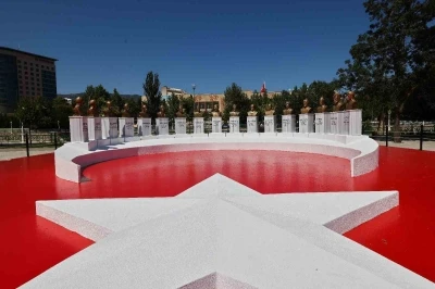 Köklü Türk geleneğini anlatan anıt Tokat’ta yapıldı
