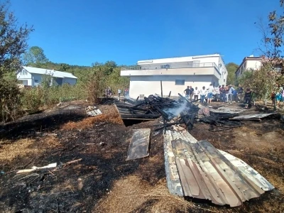Kömürlükte yangın çıktı

