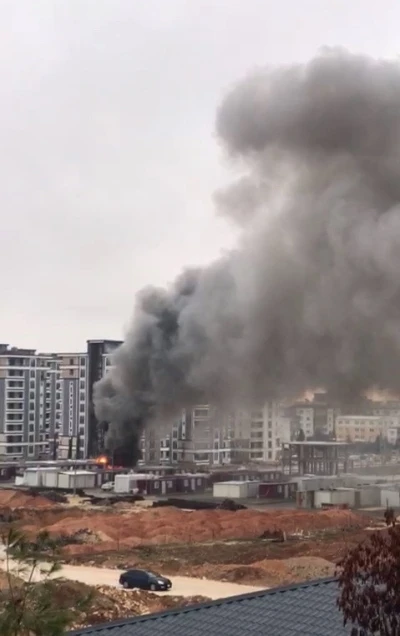 Konteyner kentte korkutan yangın
