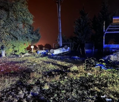 Kontrolden çıkan otomobil takla attı; 2 yaralı
