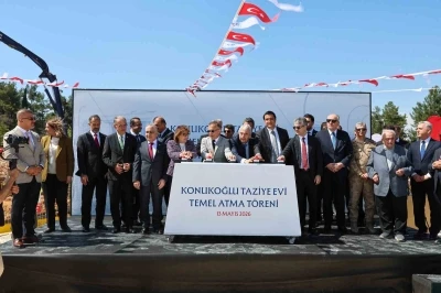 Konukoğlu Taziye Evi&rsquo;nin temeli t&ouml;renle atıldı
