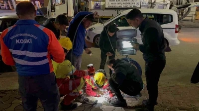 Konya Büyükşehir ekiplerinden köpek kurtarma operasyonu
