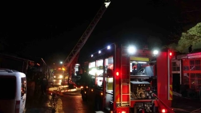 Konya&rsquo;da iş yerinde yangın: 2 yaralı
