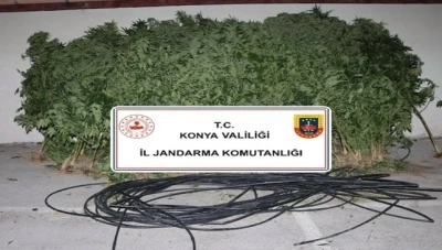 Konya’da jandarmadan uyuşturucu ve silah operasyonu
