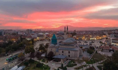 Konya’da kartpostallık gün batımı manzaraları
